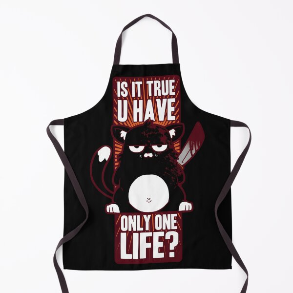 Item preview, Cat With Knife, Is it True U Have Only One Life? Killer Cat designed and sold by EYESORE ART.