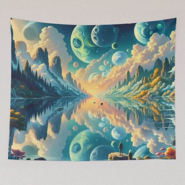 Item preview, Lakes as Gateways to Parallel Universes designed and sold by LivingArtClips.