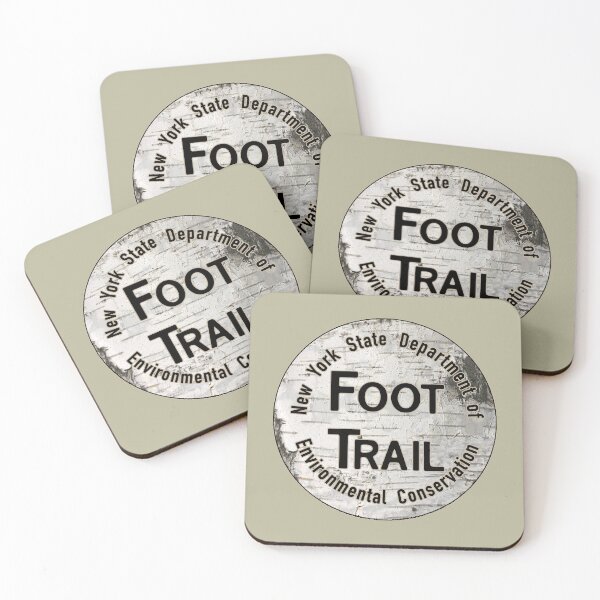 Item preview, ADK Mountains Hiking Foot Trail Marker - Birch Bark  designed and sold by bamatt30.