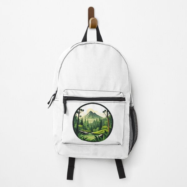 Item preview, Circular Mountain Forest Jungle Landscape 3 designed and sold by Tom-Johnson.