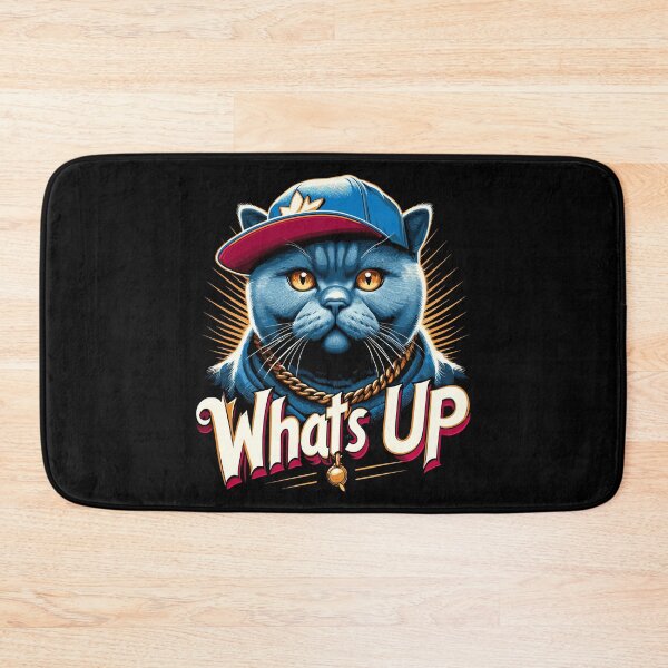 Item preview, BKH British Shorthair Blue Cat Gangsta What's up Gift designed and sold by Pineapple-Tree.