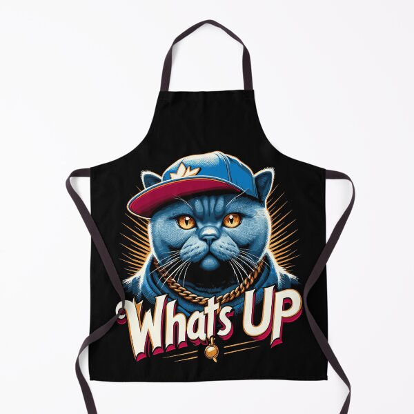 Item preview, BKH British Shorthair Blue Cat Gangsta What's up Gift designed and sold by Pineapple-Tree.