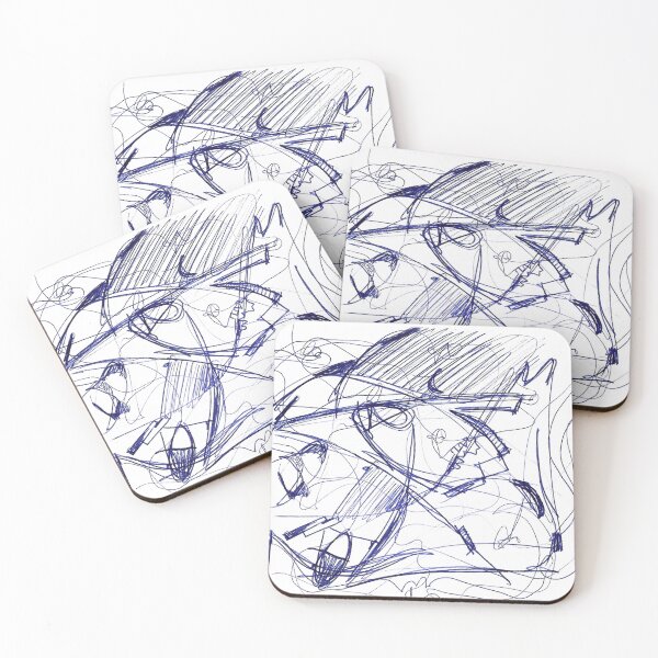 Item preview, blue abstract designed and sold by Tereza Pilar  Art.
