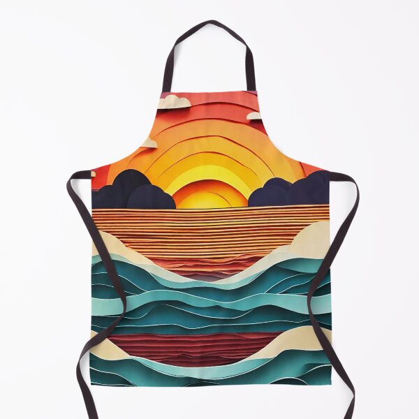 Item preview, Sea Sunset in Paper Art Style 3 designed and sold by Tom-Johnson.
