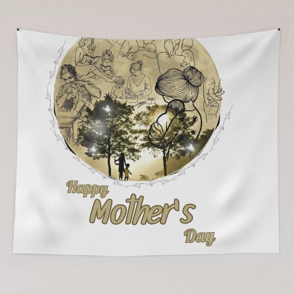 Item preview, Pictures tell a story Happy Mother's Day Fitted T-Shirt designed and sold by Apple-Design369.