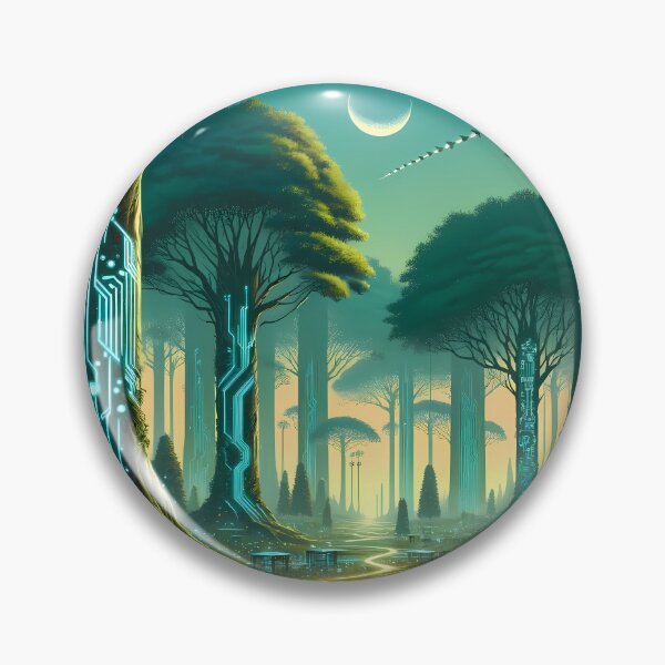 Item preview, Cybernetic Forest: Nature Meets Technology designed and sold by LivingArtClips.