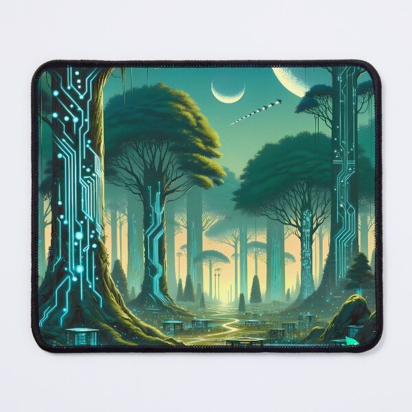 Item preview, Cybernetic Forest: Nature Meets Technology designed and sold by LivingArtClips.