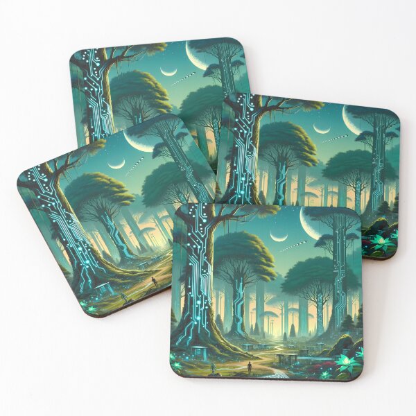 Item preview, Cybernetic Forest: Nature Meets Technology designed and sold by LivingArtClips.