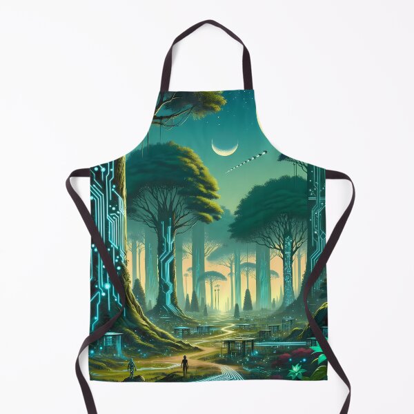 Item preview, Cybernetic Forest: Nature Meets Technology designed and sold by LivingArtClips.