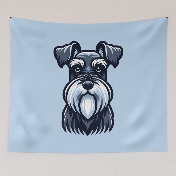 Item preview, Miniature Schnauzer Portrait Mini Schnauzer Schnauzer designed and sold by MezkalArts.