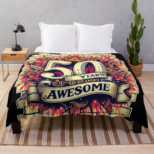 Item preview, 50 Years Of Being Awesome Vintage - graffiti designed and sold by Bukhisz.