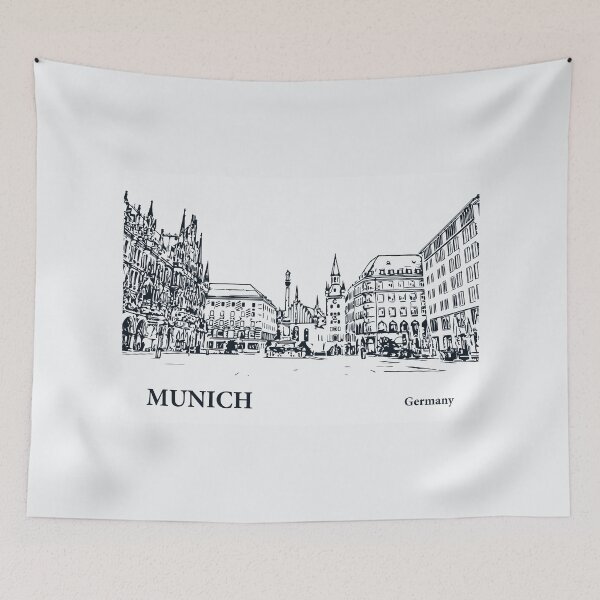 Item preview, Munich Germany designed and sold by Lakeric Cityscapes.