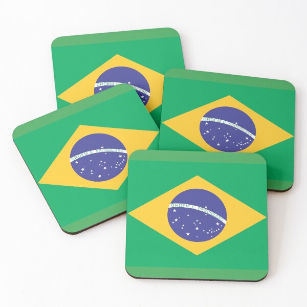 Item preview, National Flag of Brazil a starry sky with a curved band "Ordem e Progresso" ("Order and Progress") designed and sold by Peter Etchells.