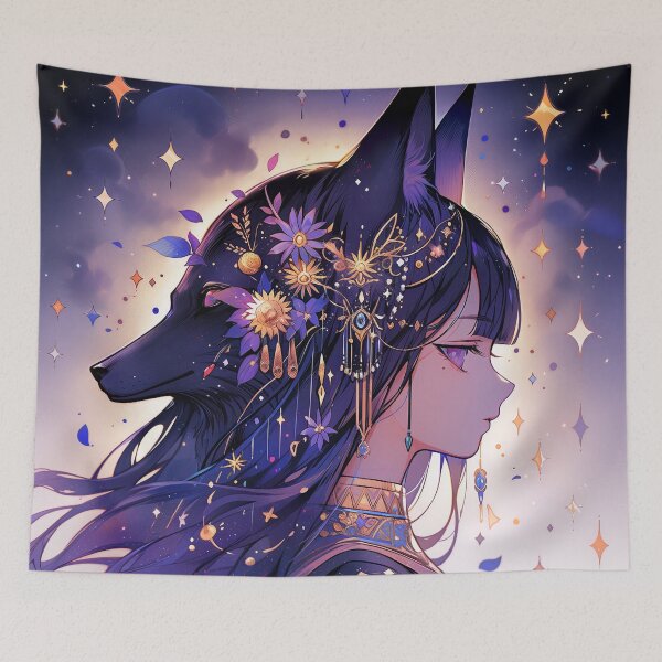 Item preview, Mythic Celestial Anubis Anime Girl designed and sold by bubblegoth.