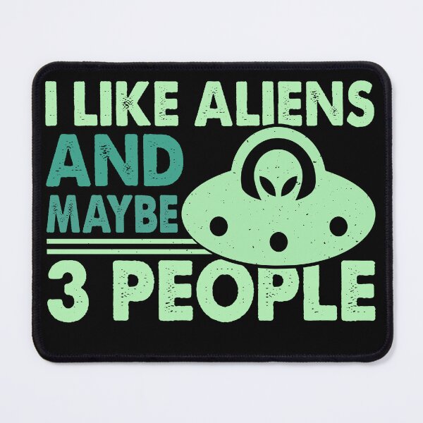 Item preview, I Like Aliens & Maybe Like 3 People, Retro Vintage For Aliens Lover designed and sold by ArtByKatti.