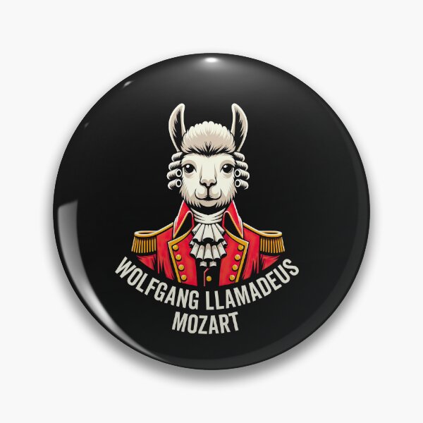 Item preview, Wolfgang Llama Portrait Llamadeus Mozart Classical Music Humor designed and sold by elderberry.
