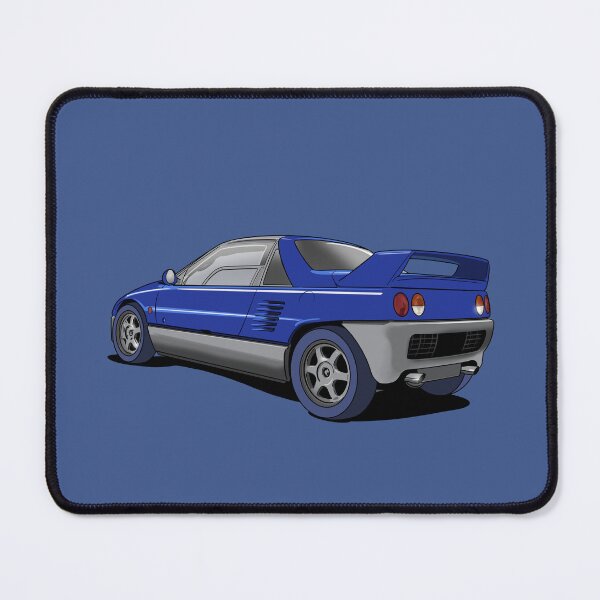 Item preview, Autozam AZ-1 blue Mazdaspeed Sports kei car designed and sold by Webazoot Industries - Car Art.