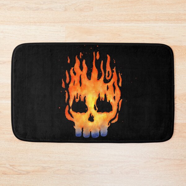 Item preview, Fire Skull watercolor designed and sold by SuRReal3D.