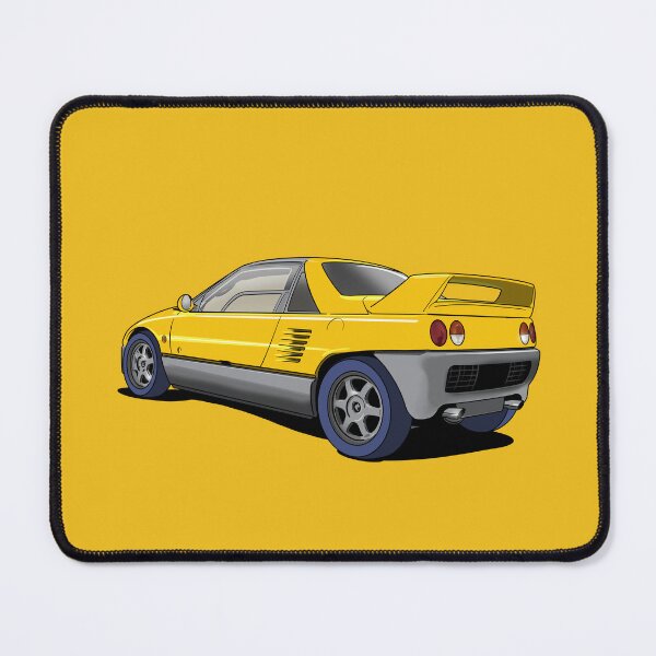 Item preview, Autozam AZ-1 Yellow Sports kei car designed and sold by Webazoot Industries - Car Art.