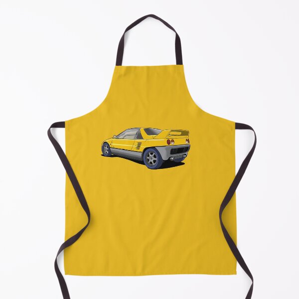 Item preview, Autozam AZ-1 Yellow Sports kei car designed and sold by Webazoot Industries - Car Art.