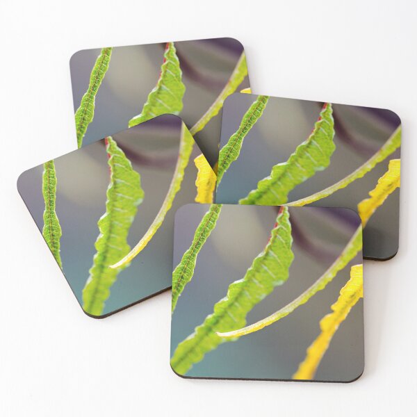 Item preview, Three green leaves one yellow designed and sold by FOLK ART FUSION by heidiannemorris.