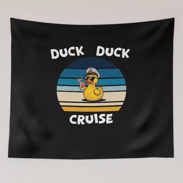 Item preview, Duck Duck Cruise Retro Sunset Cruise Duck designed and sold by Inspire-DuDe.