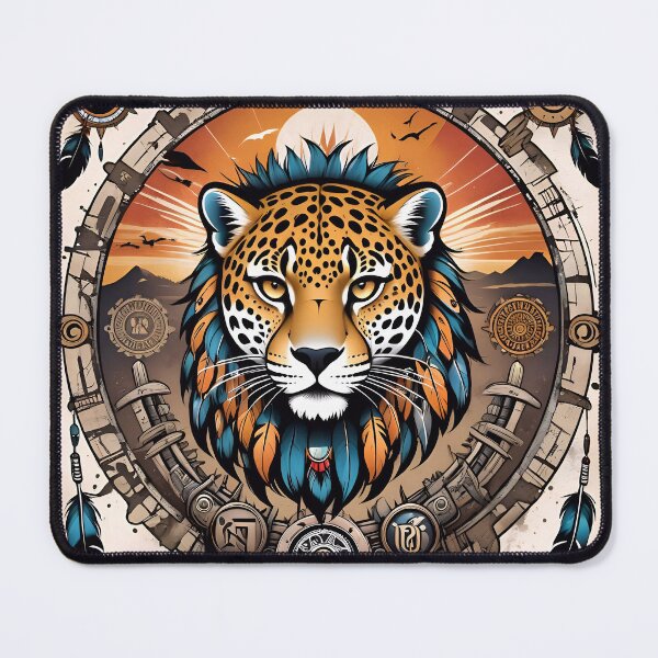 Item preview, Native American Style Animal Art Spirit Leopard designed and sold by TheArtOfPat.