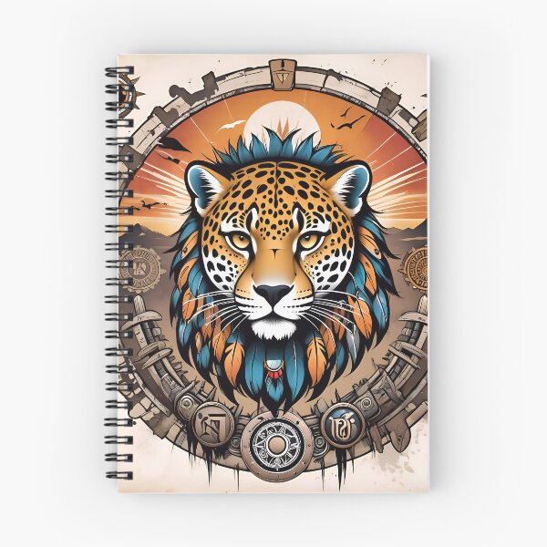 Artikelvorschau, Native American Style Animal Art Spirit Leopard entworfen und verkauft von TheArtOfPat.