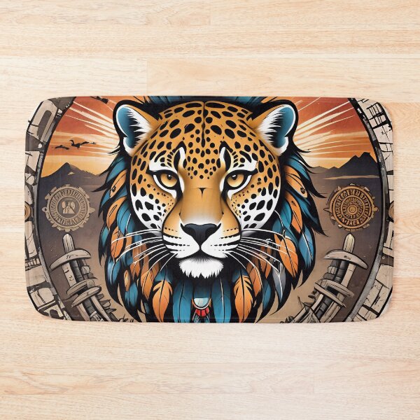 Item preview, Native American Style Animal Art Spirit Leopard designed and sold by TheArtOfPat.