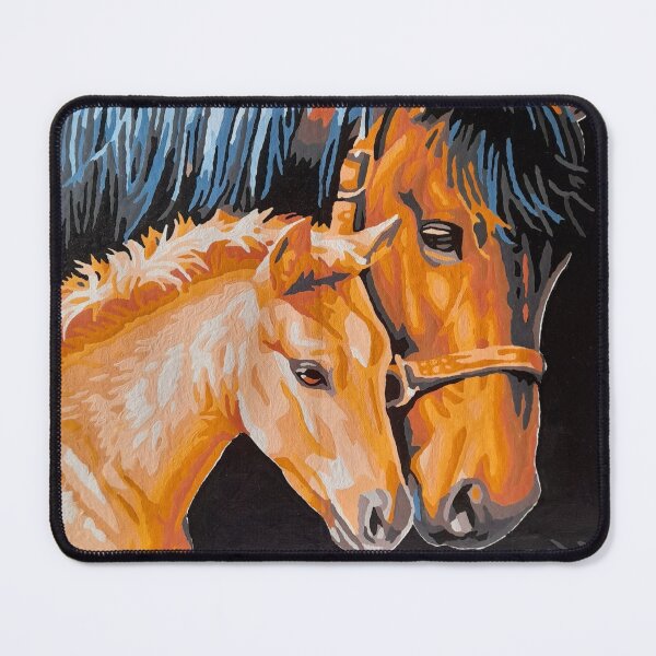 Item preview, Painting Mare and her foal designed and sold by Alain DIVINE.
