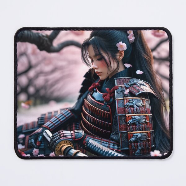 Item preview, Samurai warrior under sakura designed and sold by AndreaMart.