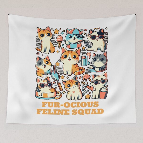 Item preview, Fur-ocious feline squad designed and sold by DShirtRepublic.