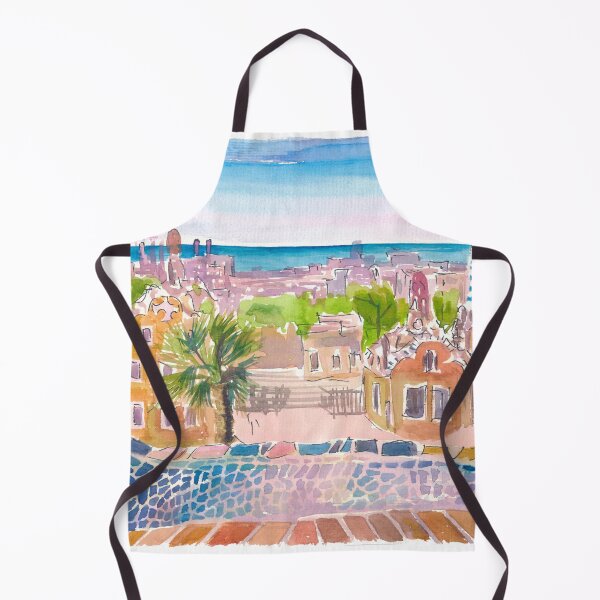 Item preview, Barcelona Parc Güell and the amazing colorful view designed and sold by artshop77.