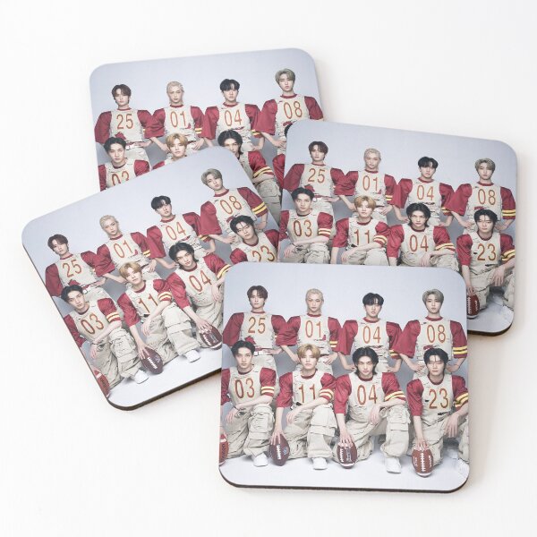 Item preview, Stray Kids SKZ 2024 cute red white fluffy kpop boys designed and sold by Kpop-Noona.