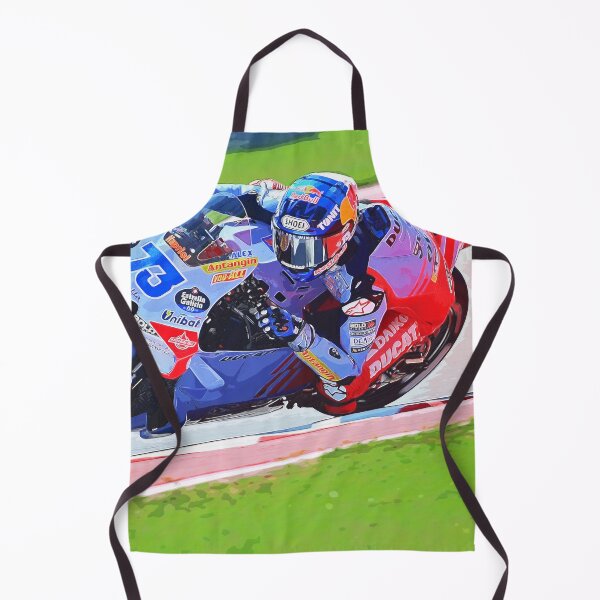 Item preview, Álex Márquez making a knee down in the corner watercolor designed and sold by Rodissimus1984.
