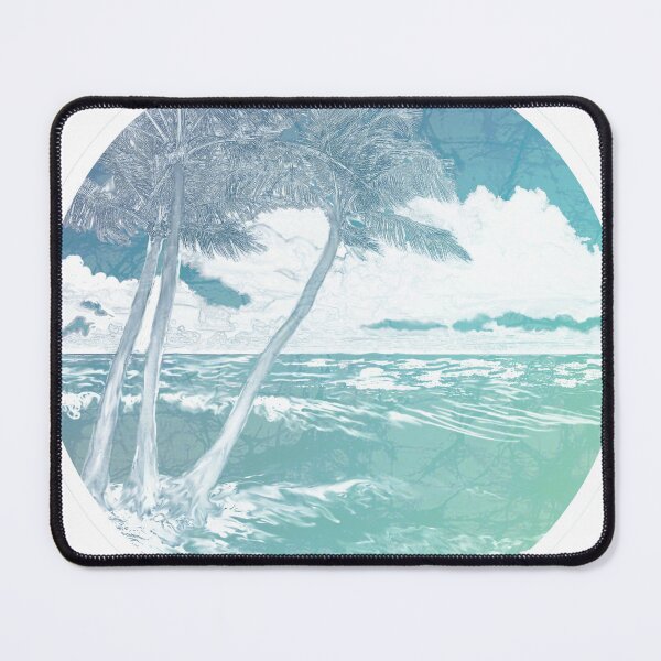 Item preview, Beach Palm Tree Batik Style, summer, ocean, Vacation, Caribbean, spring break, beachbum designed and sold by AuroraXGreen.