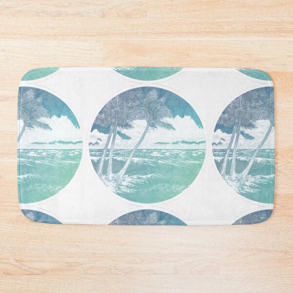 Item preview, Beach Palm Tree Batik Style, summer, ocean, Vacation, Caribbean, spring break, beachbum designed and sold by AuroraXGreen.