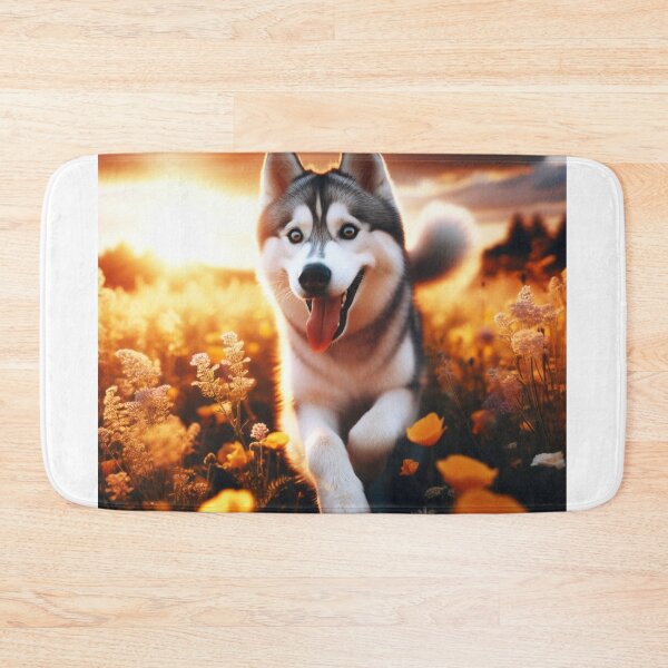 Artikelvorschau, Husky in Blumen entworfen und verkauft von Invictus001.