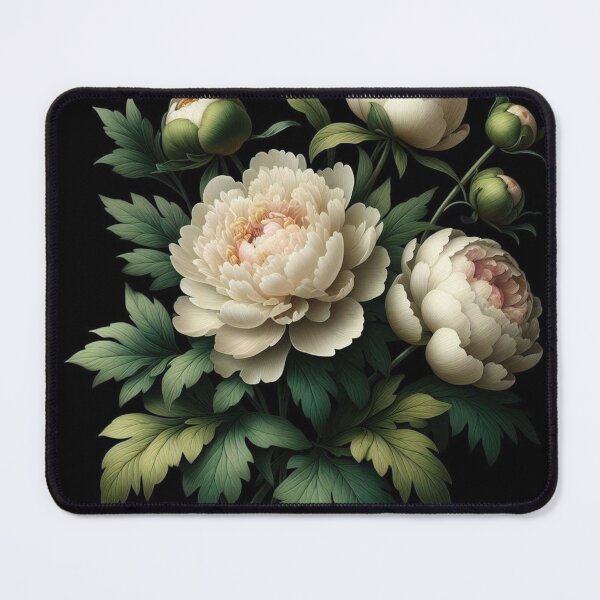 Item preview, Dramatic Peonies on Black designed and sold by robinreva.