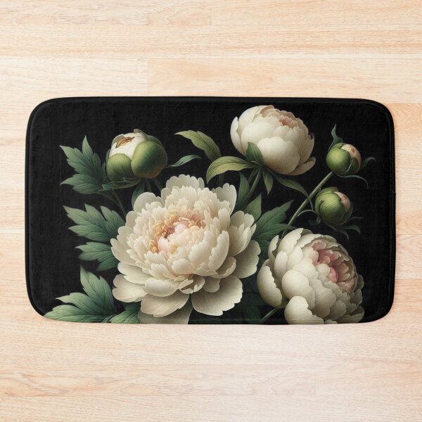Item preview, Dramatic Peonies on Black designed and sold by robinreva.