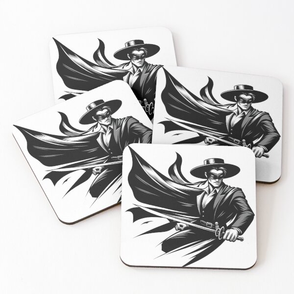 Item preview, The Fox. Don Diego de la Vega. Zorro Fan Art. Gifts for Zorro Fans. designed and sold by LilianPixel.