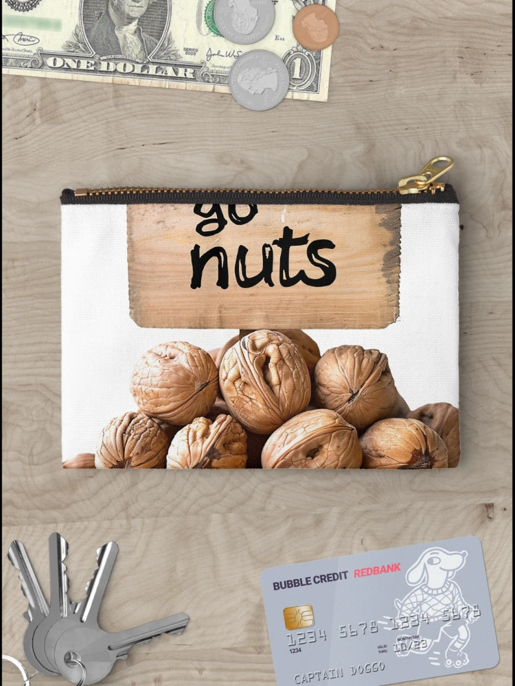 Thumbnail 3 of 4, Zipper Pouch, Go Nuts designed and sold by RENcraft.