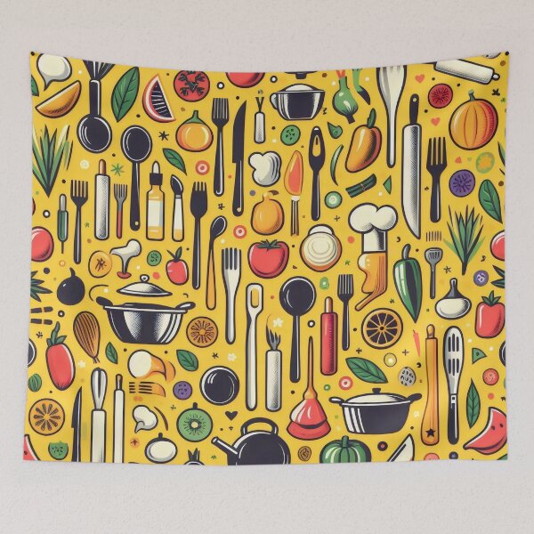 Item preview, Culinary Mix. Fresh Fruits, Vegetables and Kitchen Utensils. designed and sold by MyHappyArtShop.