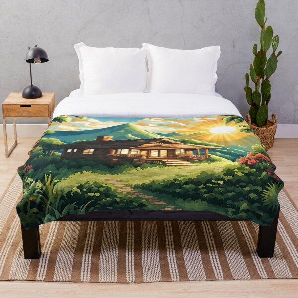 Aperçu de l'œuvre Bungalow Forêt Tropicale créée et vendue par VeiledVision.