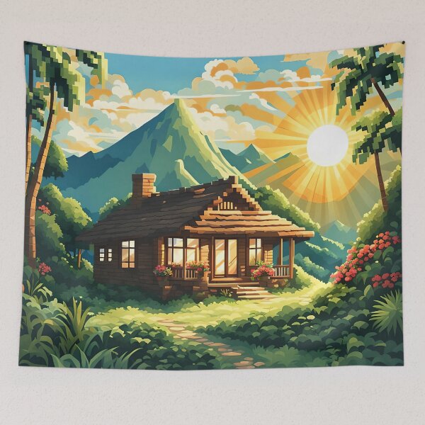 Item preview, Rainforest Bungalow designed and sold by VeiledVision.