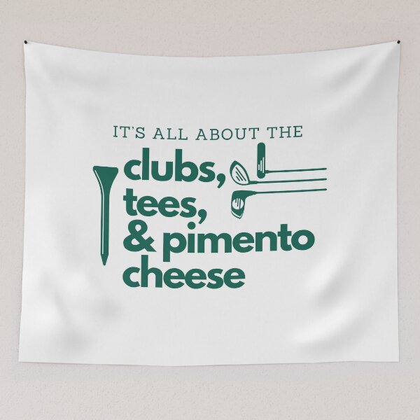 Item preview, Augusta Golf Tournament Pimento Cheese Sandwich green text designed and sold by BlakeleyB.