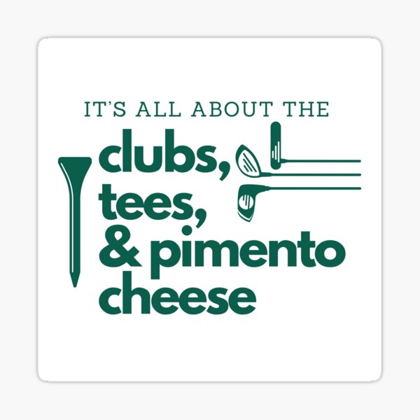 Item preview, Augusta Golf Tournament Pimento Cheese Sandwich green text designed and sold by BlakeleyB.