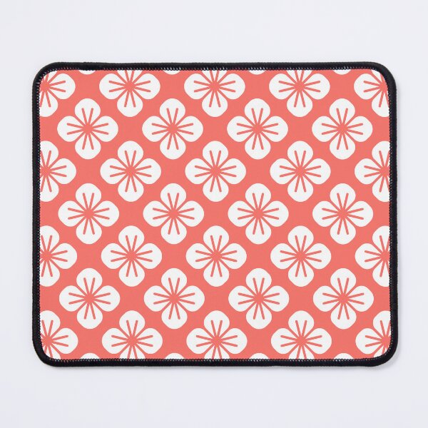 Item preview, Living Coral and White Floral Pattern designed and sold by starrylite.