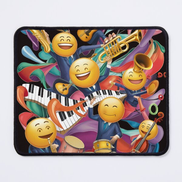 Item preview, Emoji Symphony: Whimsical Notes Crafted from Expressive Emojis designed and sold by SpeakingPrint2.