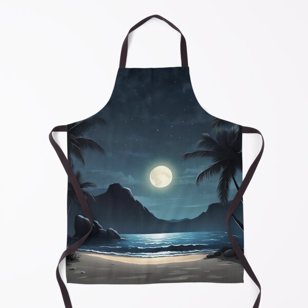 Item preview, Tropical Moonlit Beach designed and sold by Roanemermaid.